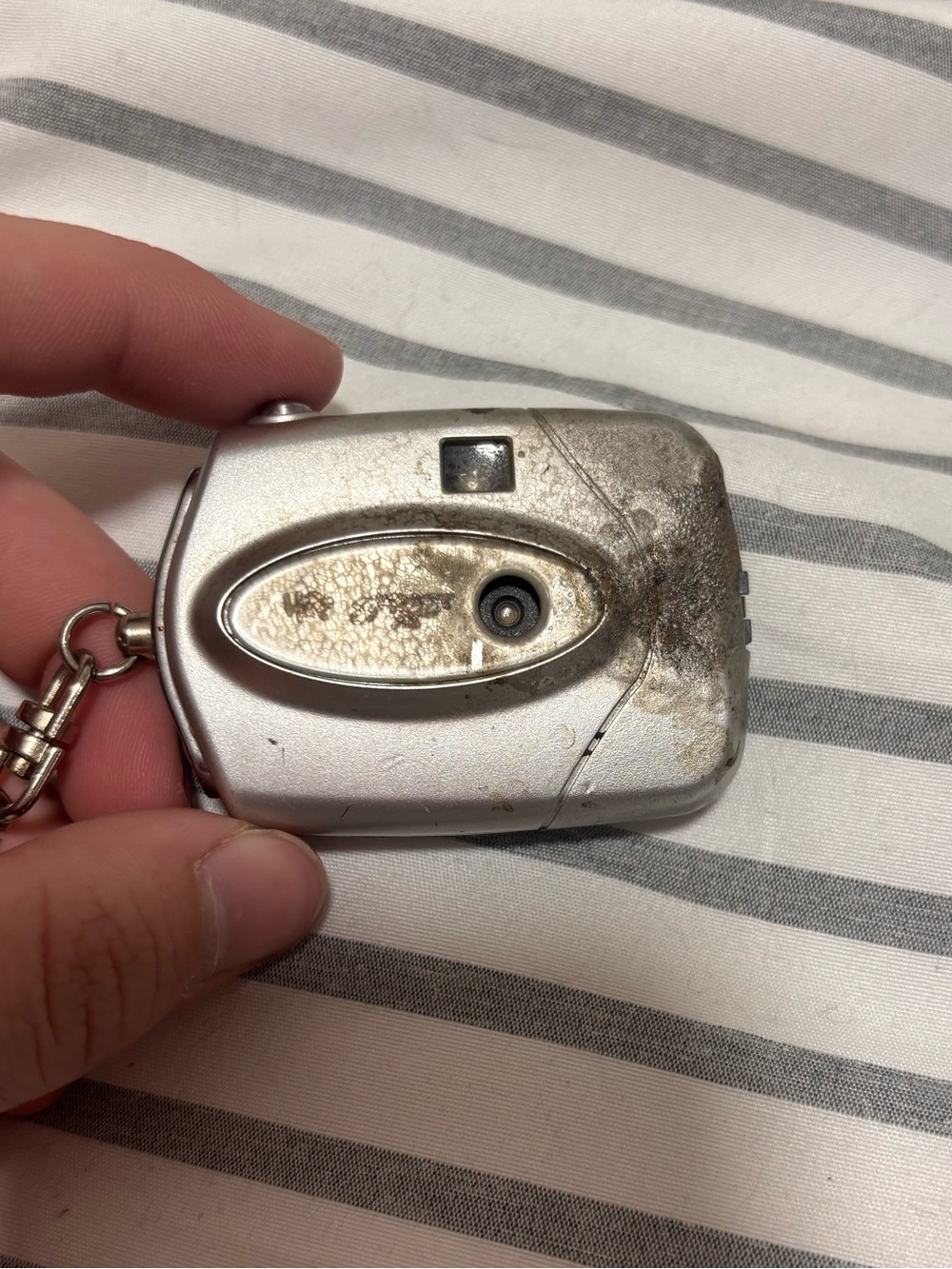 Silver Mini Keychain Digital Camera - Compact Pocket Accessory